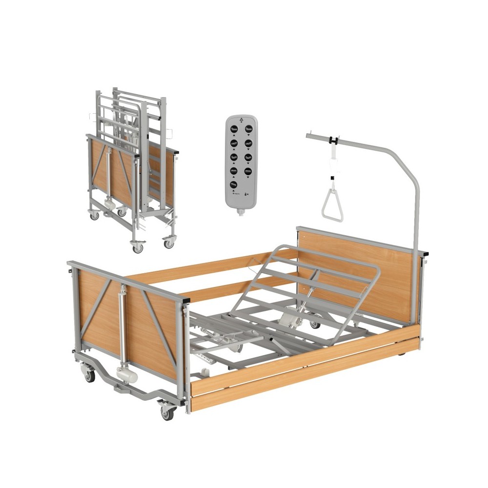 Medilife Max - łóżko rehalibiltacyjne medyczne elektryczne. 120x200cm do 320kg, stelaż stalowy