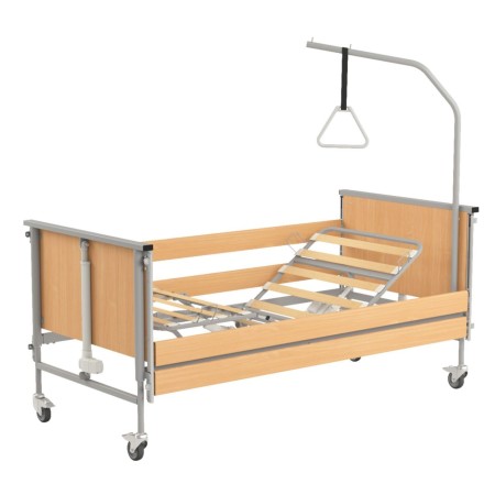 Medilife Care - łóżko rehalibiltacyjne medyczne elektryczne. 90x200cm do 215kg, stelaż drewniany