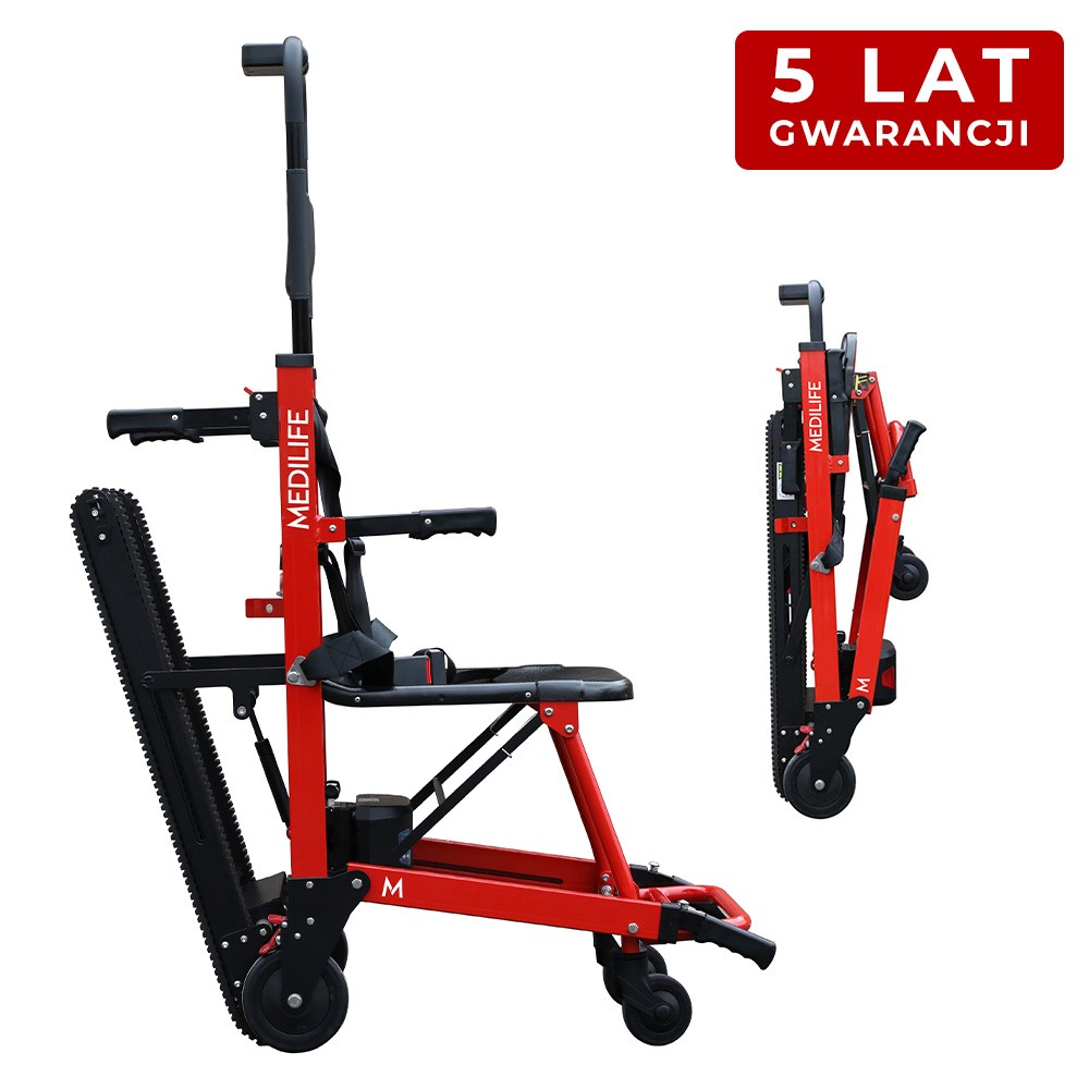 Medilife STEP - Schodołaz elektryczny gąsienicowy krzesełkowy 160kg