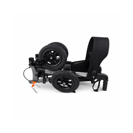 MEDILIFE GRAND BALKONIK CHODZIK DLA SENIORA TERENOWY Z SIEDZISKIEM - GREY